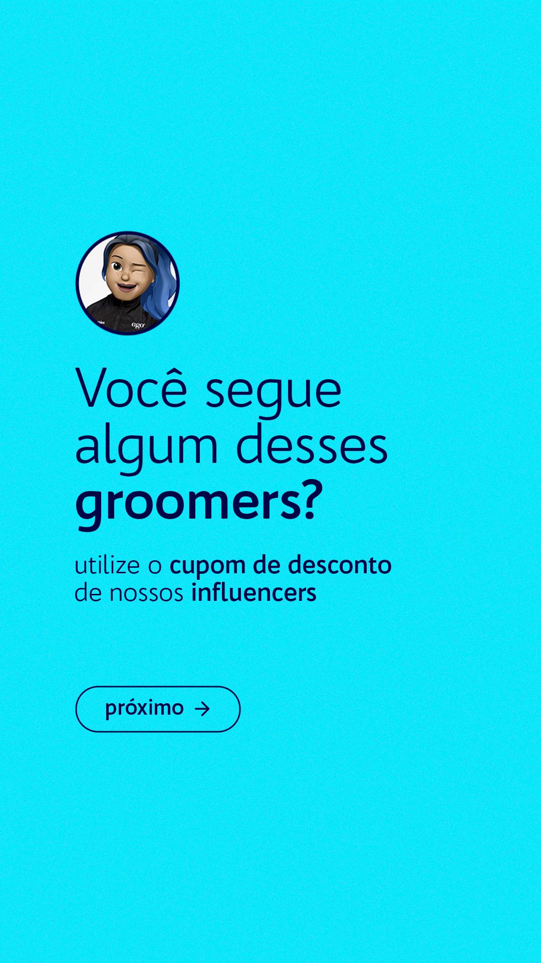 STORIES (CARROSSEL) - VOCÊ SEGUE ALGUM DESSES GROMMERS?