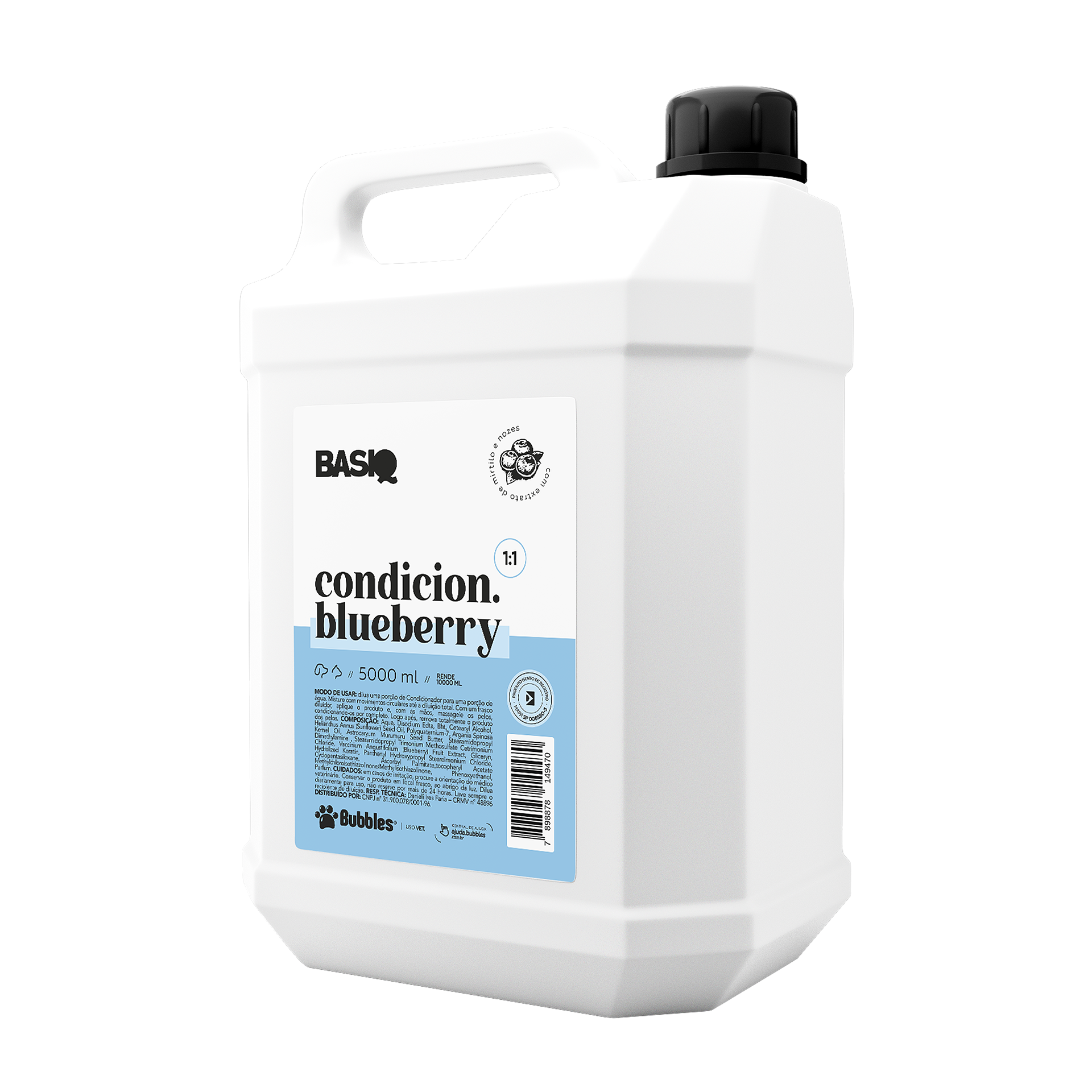 BASIQ - CONDICIONADOR BLUEBERRY 5L (LATERAL)