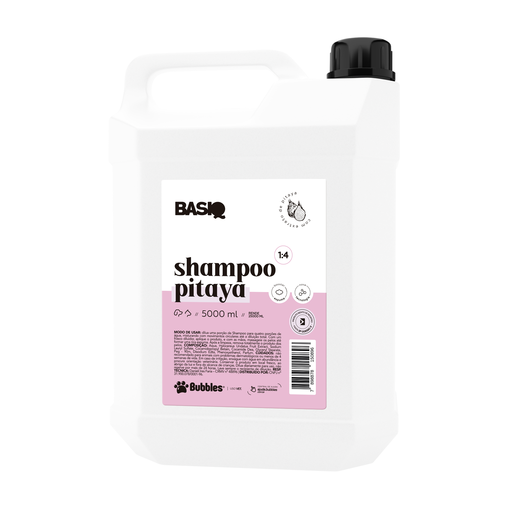 BASIQ - SHAMPOO PITAYA 5L (FRENTE)