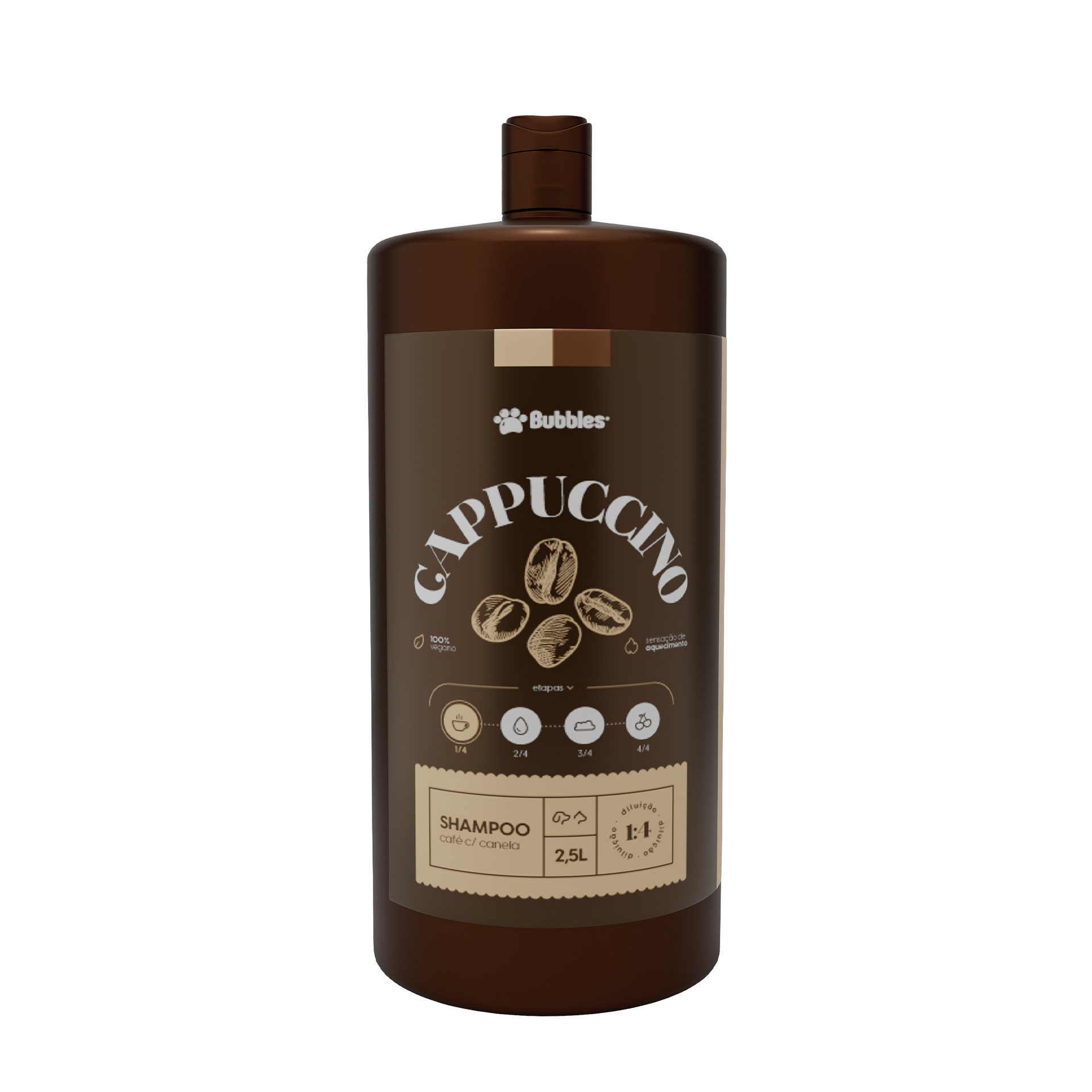 CAPPUCCINO - SHAMPOO CAFÉ C/ CANELA 2500ML