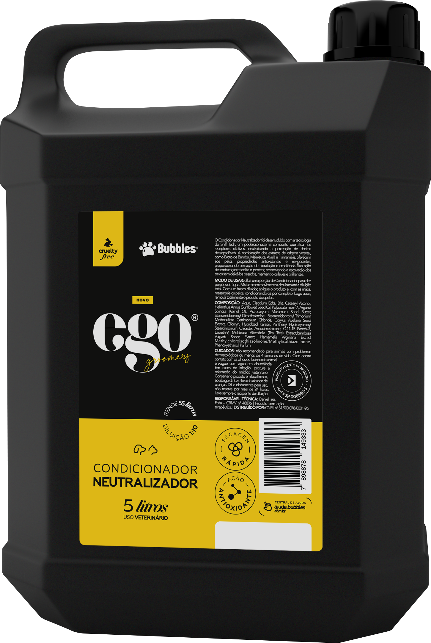 EGO - CONDICIONADOR NEUTRALIZADOR 5L (FRENTE)
