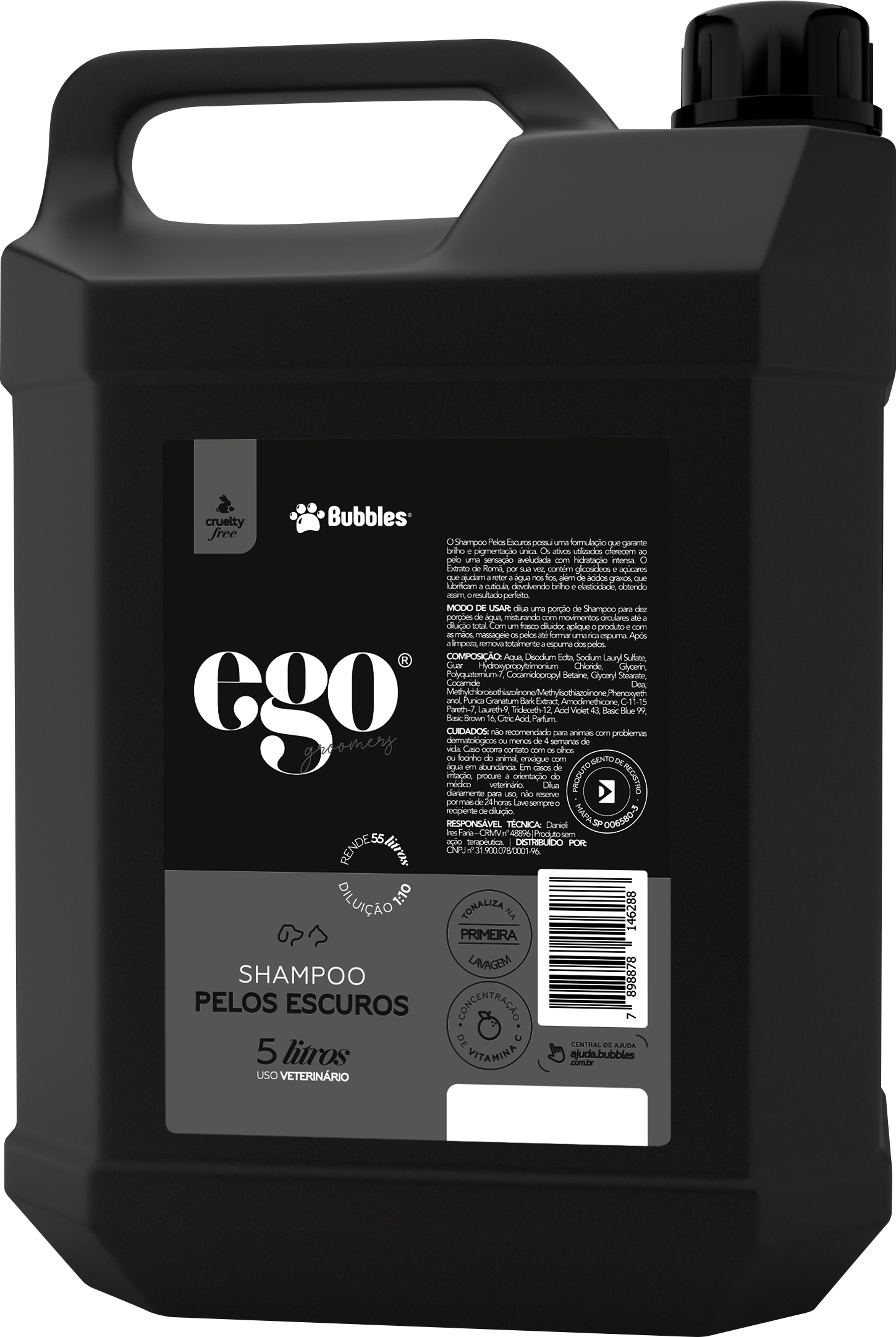 EGO - SHAMPOO PELOS ESCUROS 5L (FRENTE)