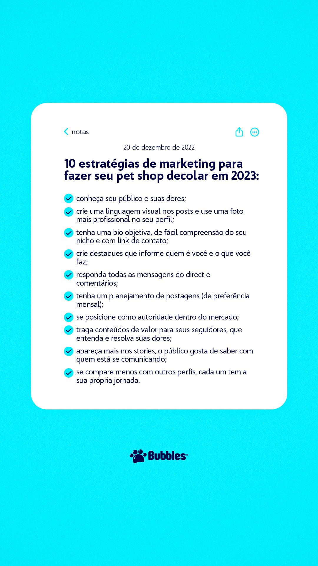 STORIE - CHECKLIST 2023