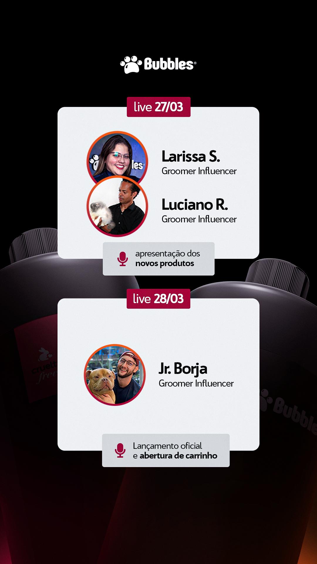 STORIES - LIVES DE LANÇAMENTOS