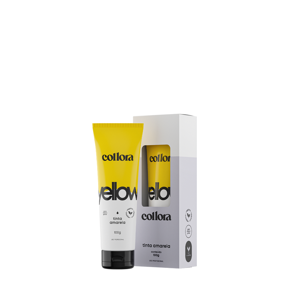 COLLORA - BISNAGA CAIXA TINTA AMARELA