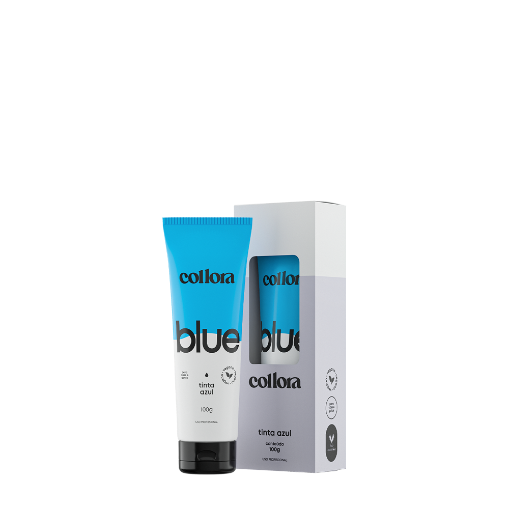 COLLORA - BISNAGA CAIXA TINTA AZUL