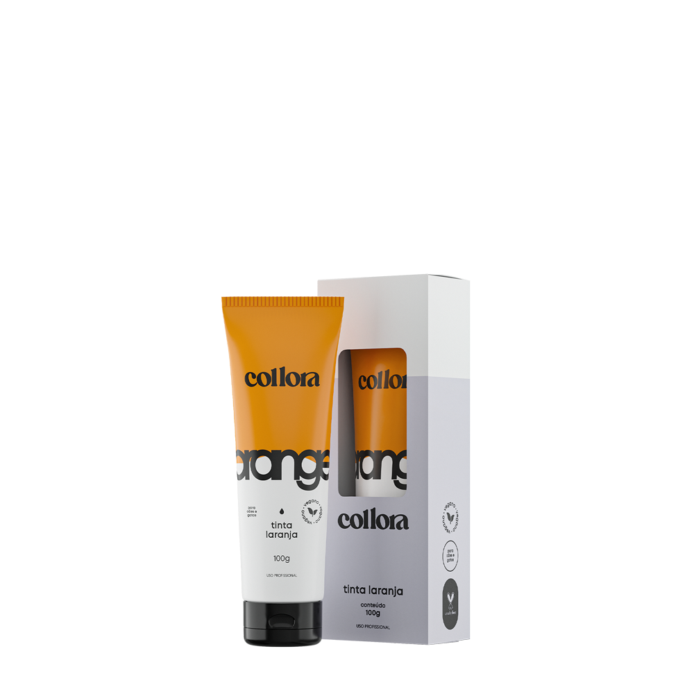 COLLORA - BISNAGA CAIXA TINTA LARANJA
