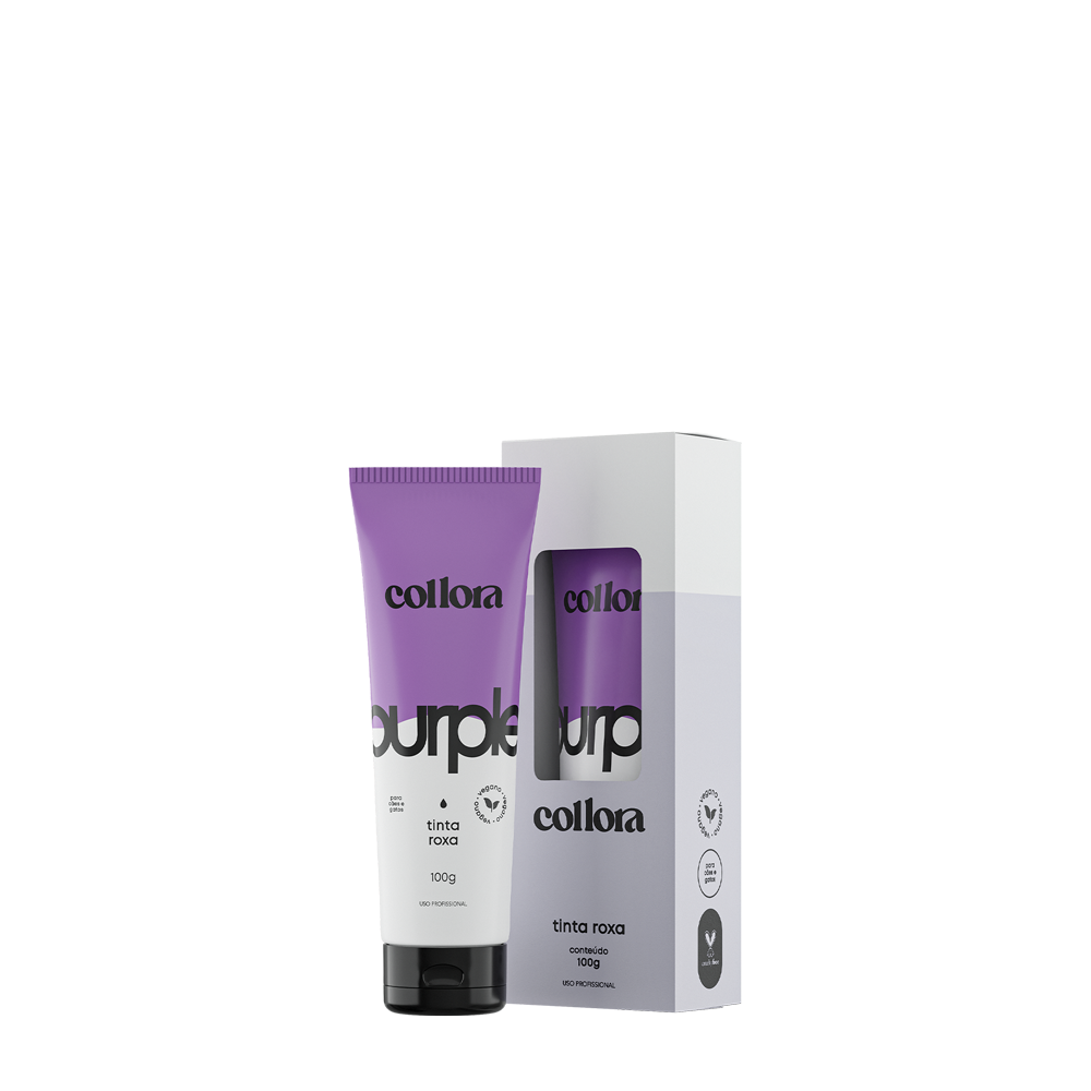 COLLORA - BISNAGA CAIXA TINTA ROXA