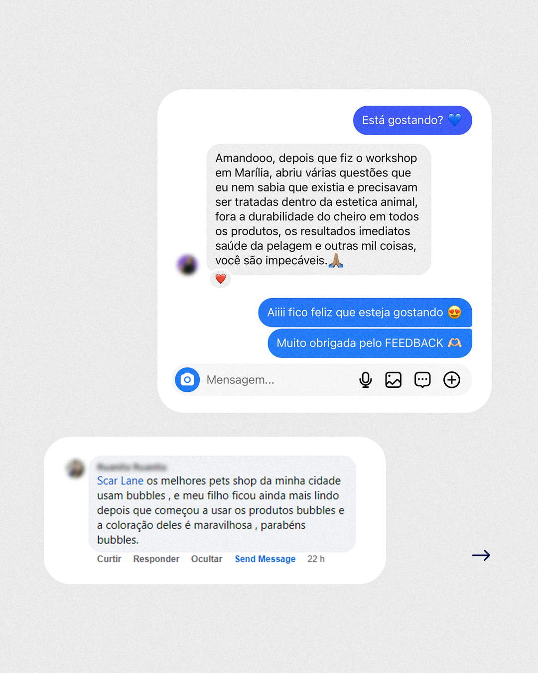 CARROSSEL - FEEDBACKS BUBBLES