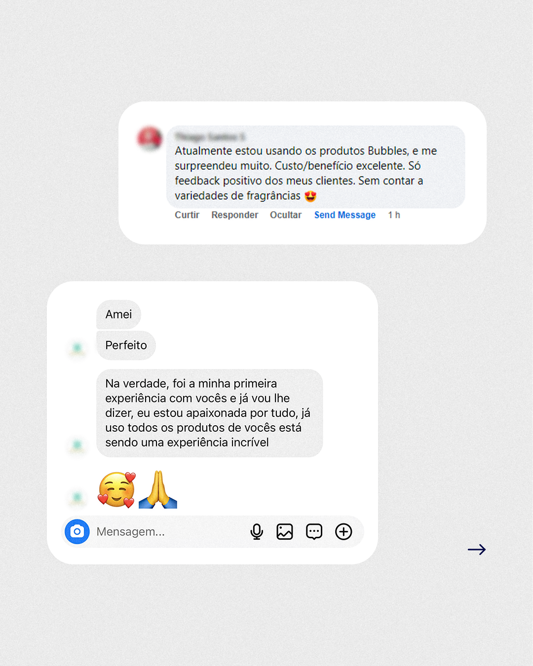 CARROSSEL - FEEDBACKS BUBBLES