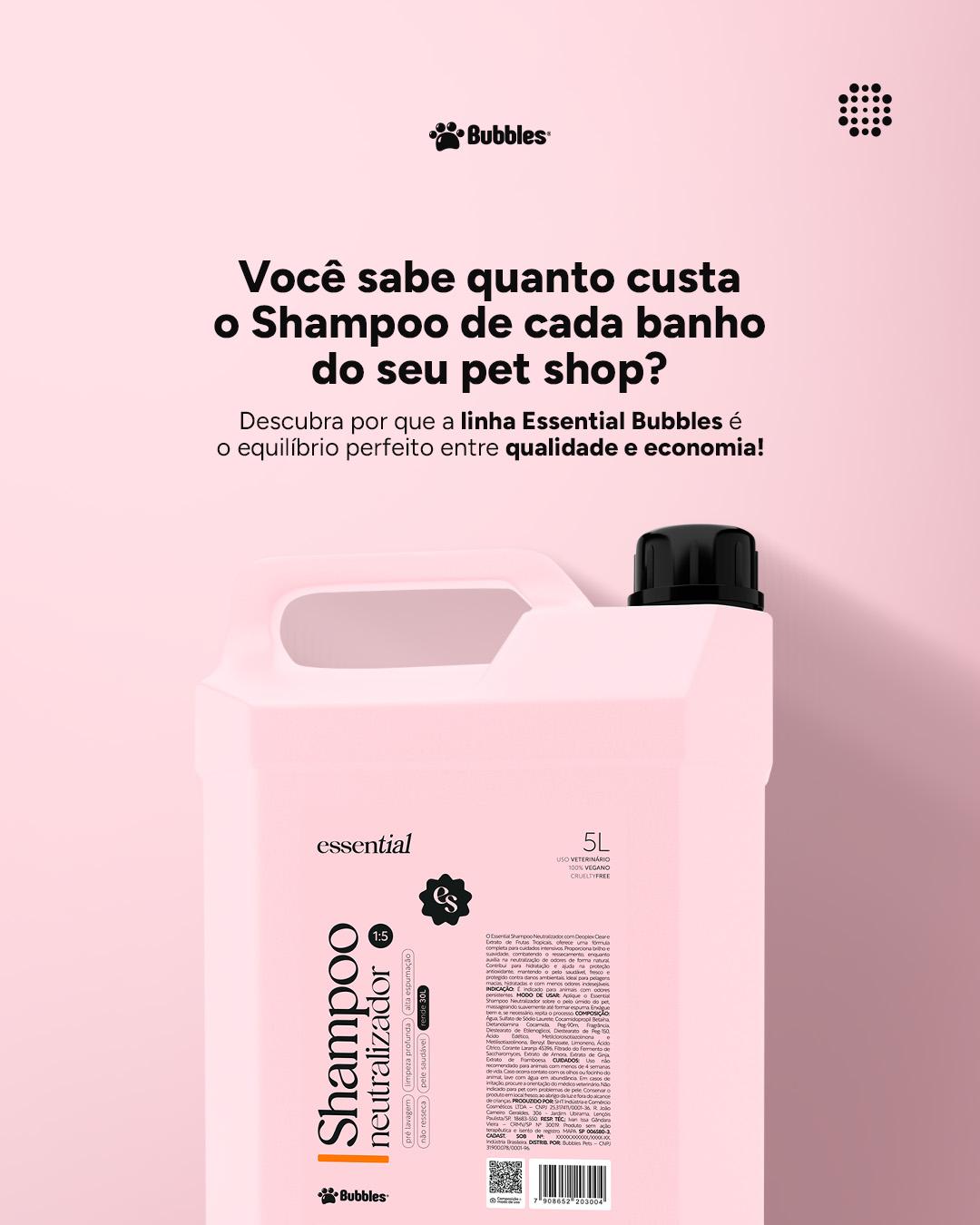 CARROSSEL INSTA/FACE: CUSTO BANHO COM ESSENTIAL