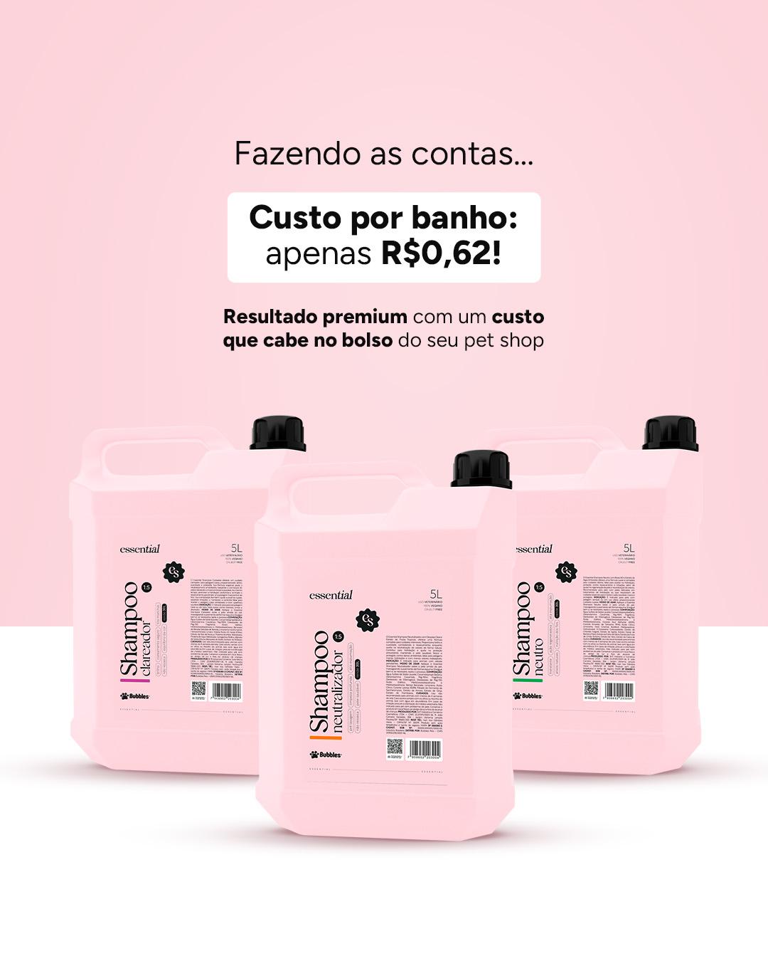 CARROSSEL INSTA/FACE: CUSTO BANHO COM ESSENTIAL