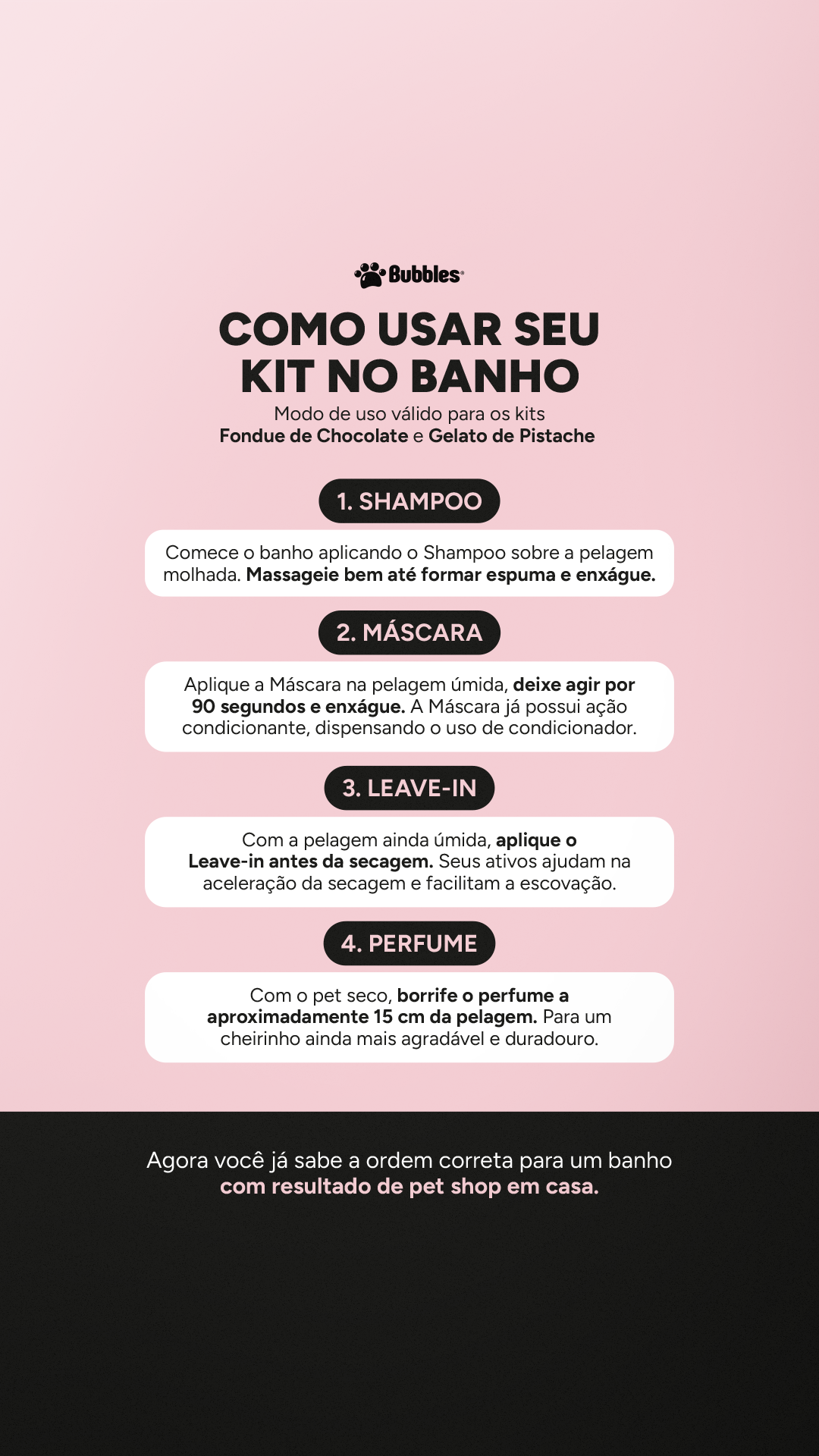 MODO DE USO LINHA XPERIENCE CARE