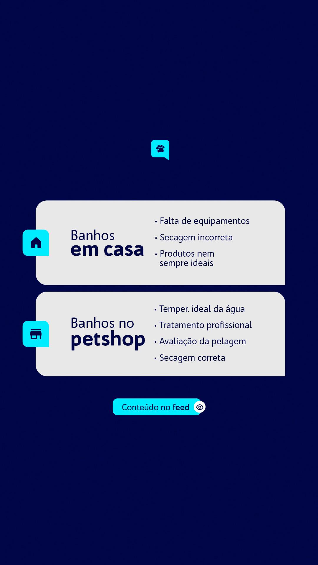 STORIES - BANHO EM CASA OU NO PETSHOP?