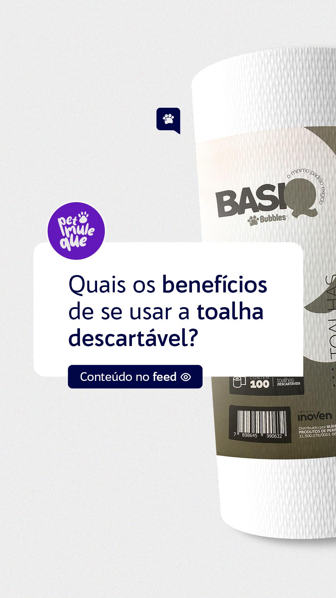 STORIES - BENEFÍCIOS DA TOALHA DESCARTÁVEL