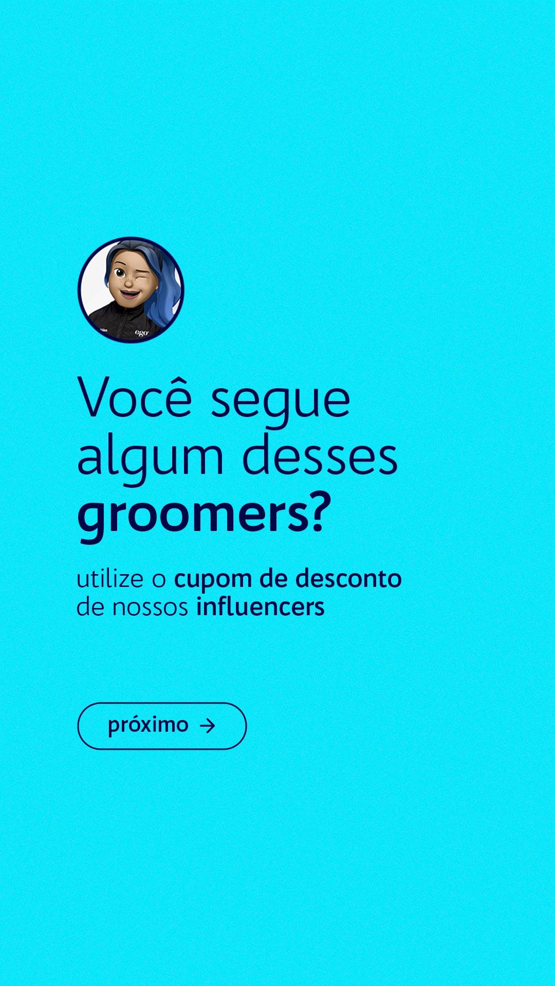 STORIES (CARROSSEL) - VOCÊ SEGUE ALGUM DESSES GROMMERS?