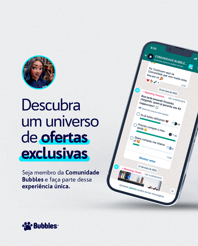 POST - COMUNIDADE BUBBLES