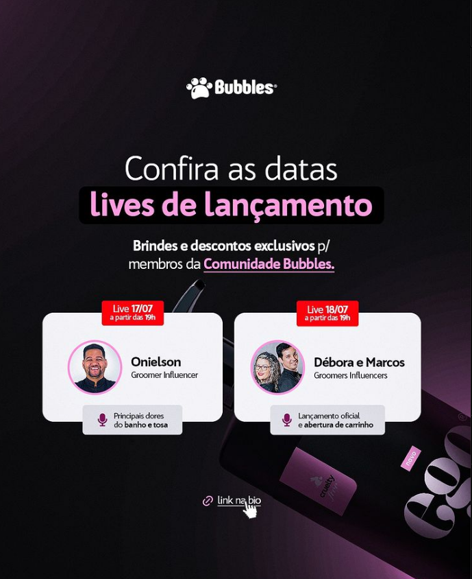 POST- DATAS DAS LIVES (LANÇAMENTO)
