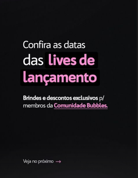 STORIES- DATAS DAS LIVES (LANÇAMENTO)