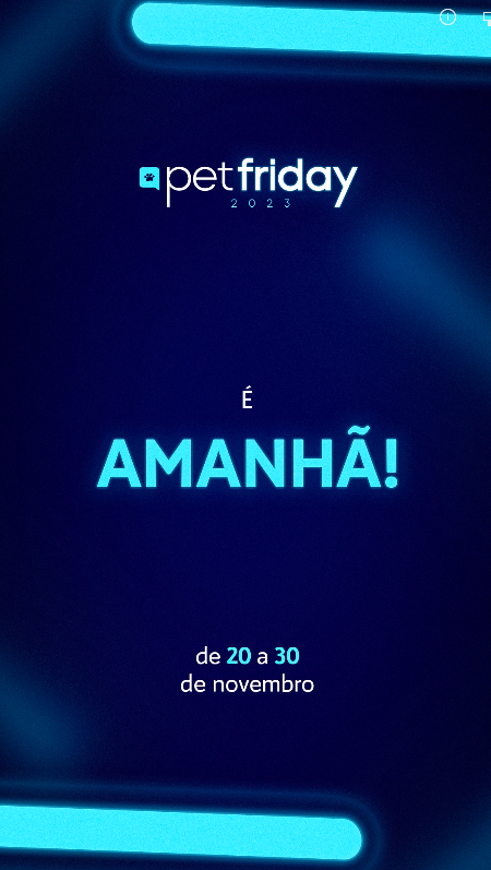 STORIES - CONTAGEM REGRESSIVA BLACK (AMANHÃ)