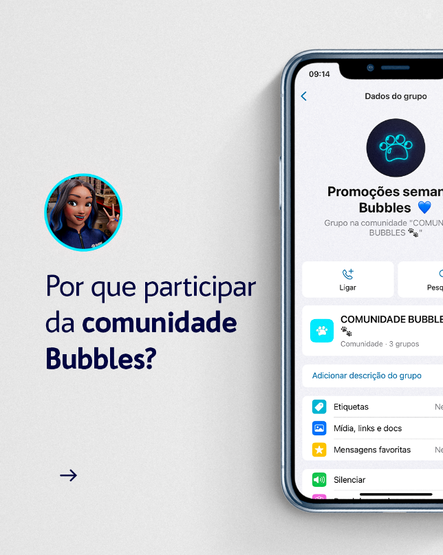 STORIES - POR QUE PARTICIPAR DA COMUNIDADE BUBBLES?