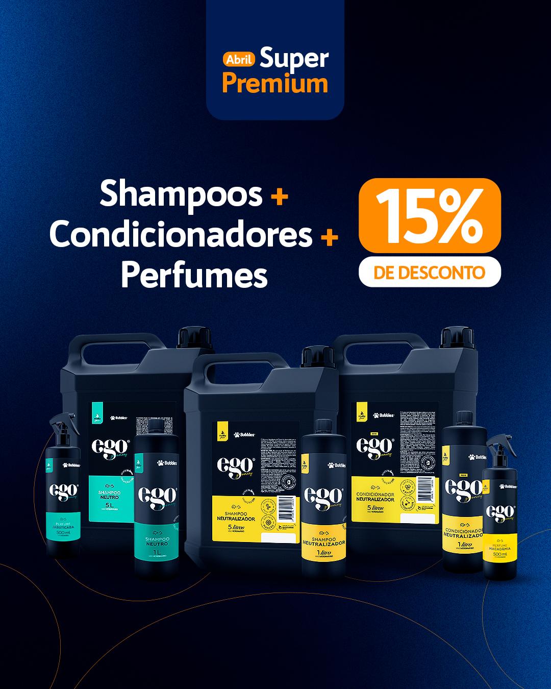 Criativo - Shampoo e Condicionadores + perfume 15%