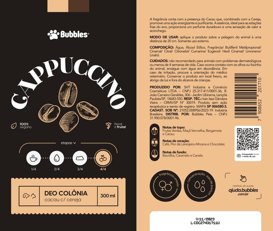 RÓTULO - DÊO COLÔNIA CACAU C/ CEREJA