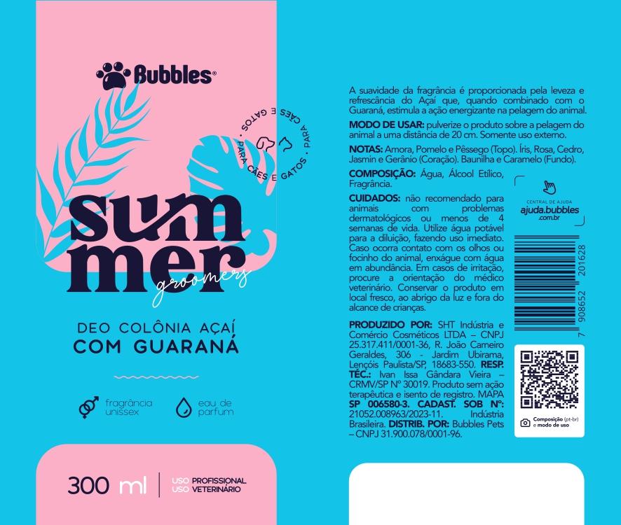 RÓTULO - DÊO COLÔNIA AÇAÍ C/ GUARANÁ