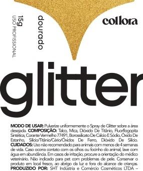 RÓTULO - GLITTER DOURADO
