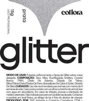 RÓTULO - GLITTER PRATA