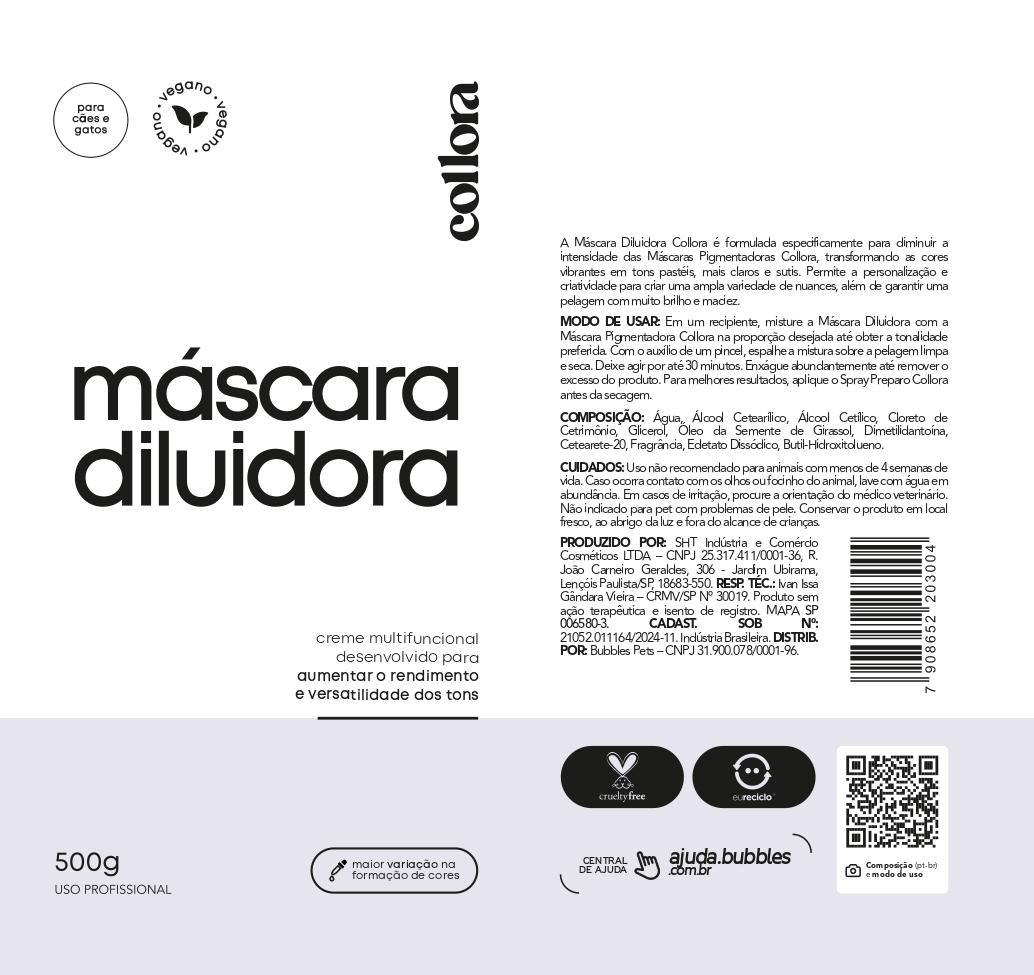 RÓTULO - MÁSCARA DILUIDORA
