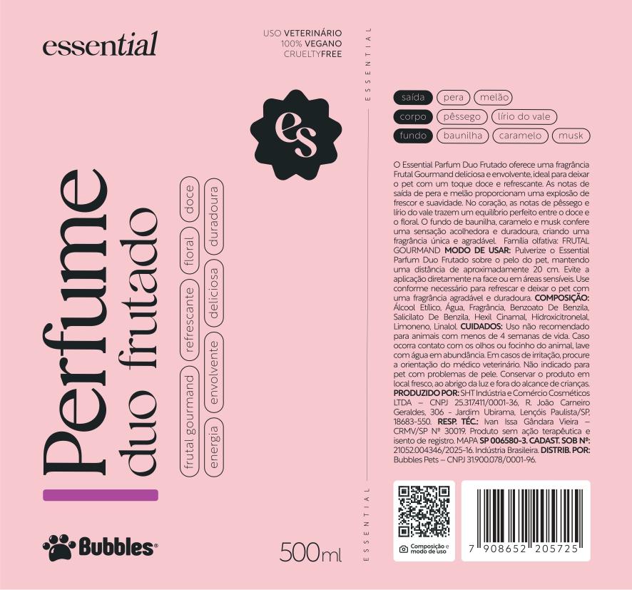 RÓTULO - PERFUME DUO FRUTADO
