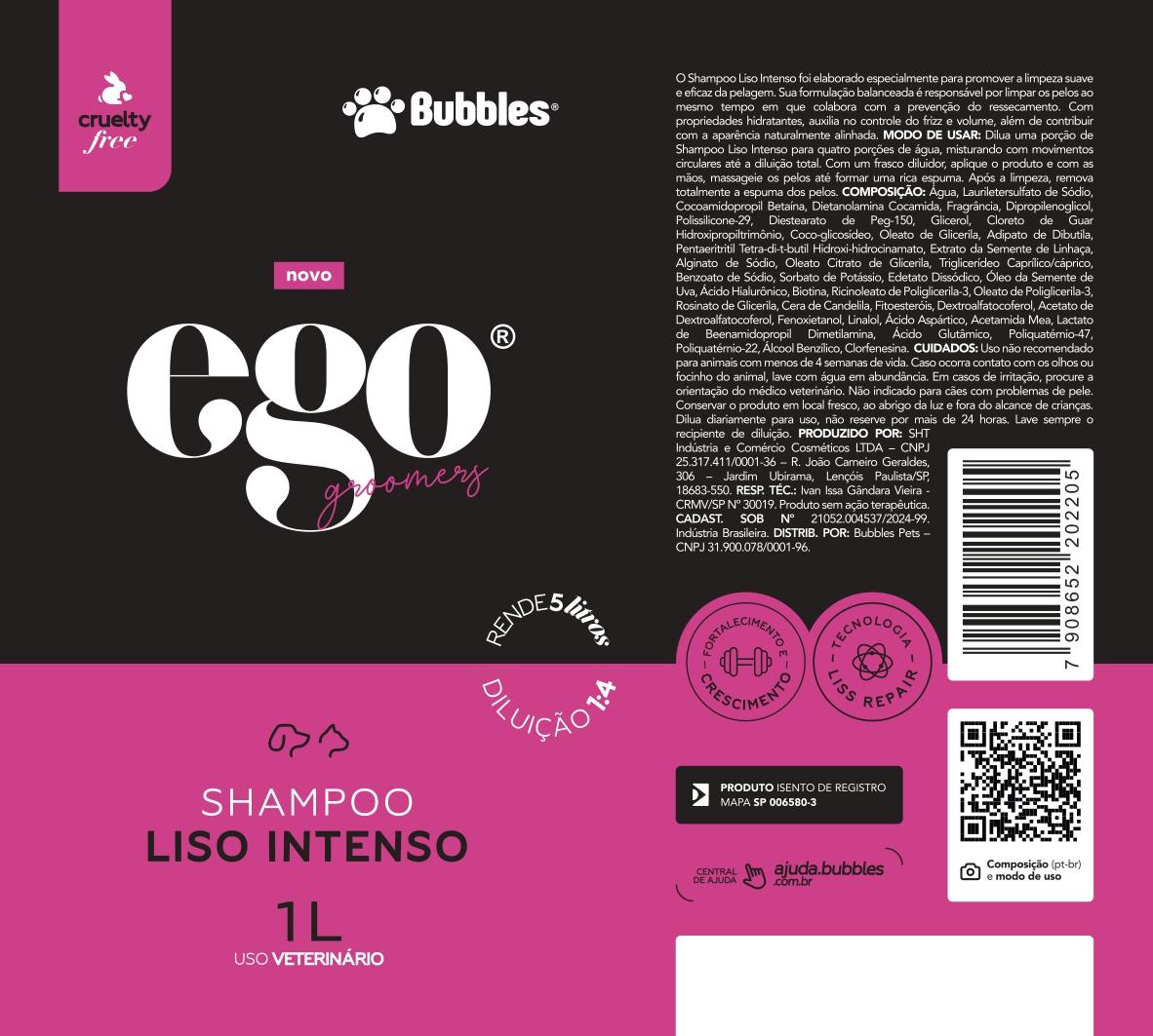 RÓTULO - SHAMPOO LISO INTENSO