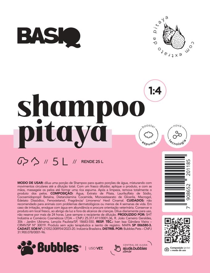 RÓTULO - SHAMPOO PITAYA
