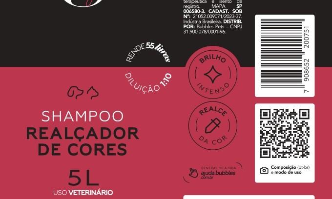 RÓTULO - SHAMPOO REALÇADOR