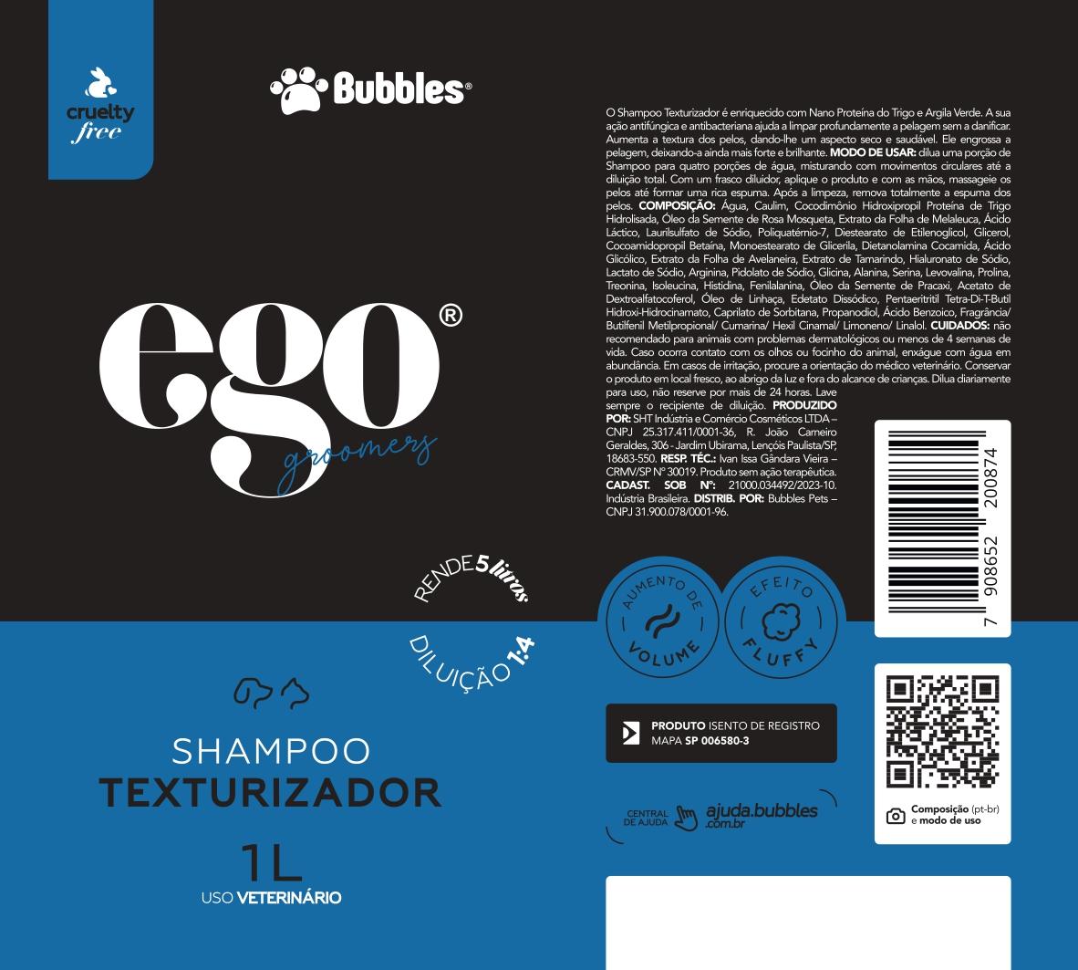 RÓTULO - SHAMPOO TEXTURIZADOR