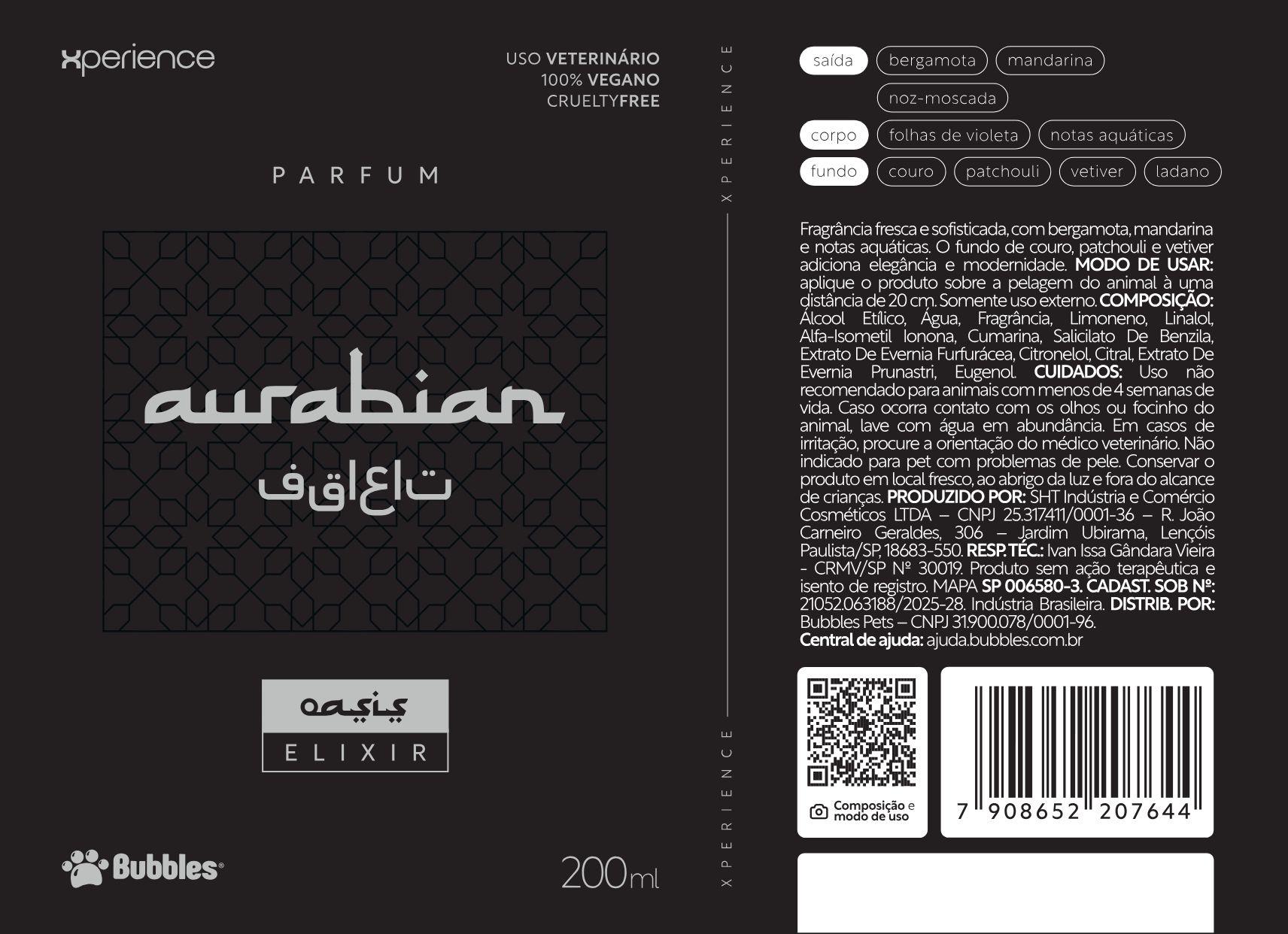 RÓTULO - PERFUME OASIS