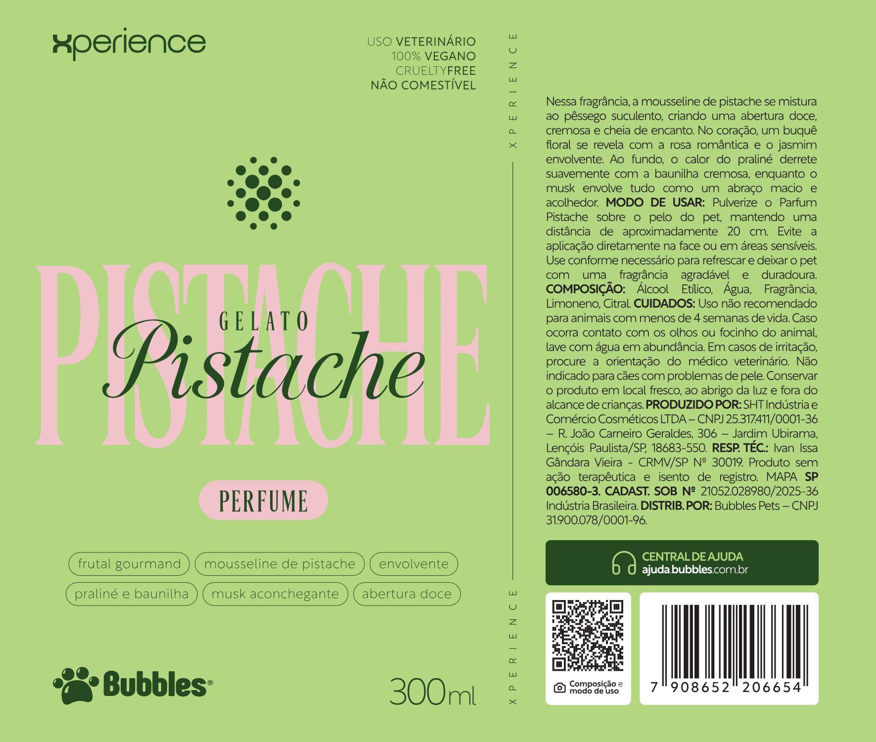 RÓTULO - PERFUME PISTACHE