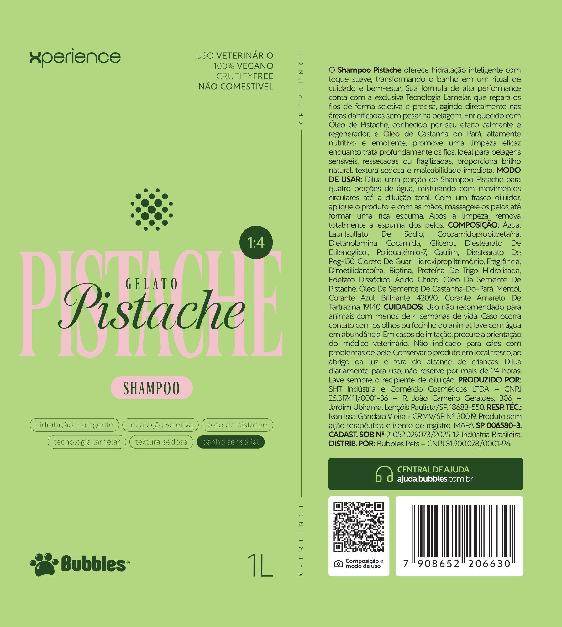 RÓTULO - SHAMPOO PISTACHE